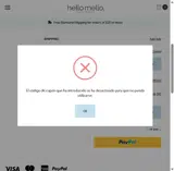 COZY15 coupon verification screenshot