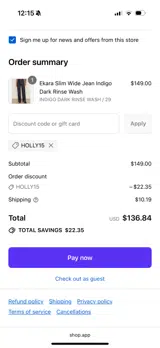 Sanctuary coupon verification screenshot