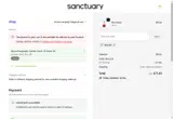 Sanctuary coupon verification screenshot