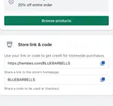 BLUEBARBELLS coupon verification screenshot