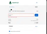 Hempelf coupon verification screenshot