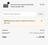 Hemper coupon verification screenshot