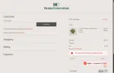 Hemp Generation coupon verification screenshot