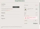 Hemp Generation coupon verification screenshot
