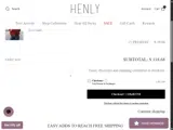 Henly coupon verification screenshot