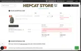 HepCat Store coupon verification screenshot