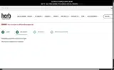 Herb Approach coupon verification screenshot