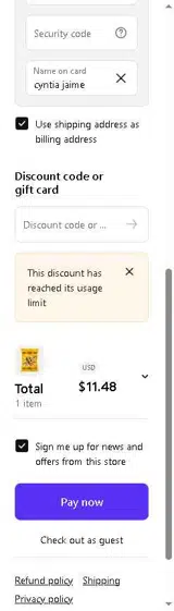 LPKXQ5B9 coupon verification screenshot