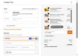 Heritage Foods coupon verification screenshot