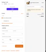Heritage Foods coupon verification screenshot