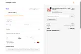 Heritage Foods coupon verification screenshot