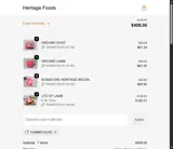 Heritage Foods coupon verification screenshot