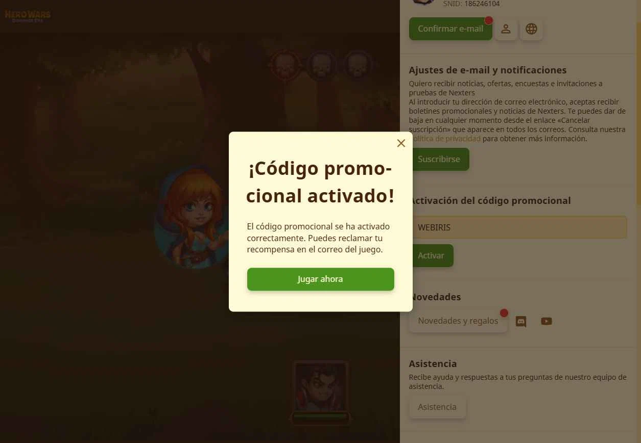 Hero Wars checkout page showing Hero Wars promo code box | Screenshot taken by SimplyCodes community member on Dec 19, 2025