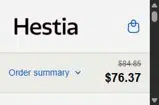 HESTIA10 coupon verification screenshot