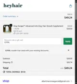 LOYAL coupon verification screenshot