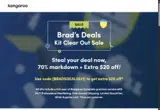 BRADSDEAL2021 coupon verification screenshot