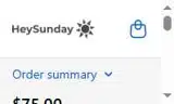 SUNDAY10 coupon verification screenshot