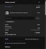 Hickory Summit coupon verification screenshot