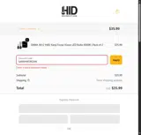 SARAYMORGAN coupon verification screenshot