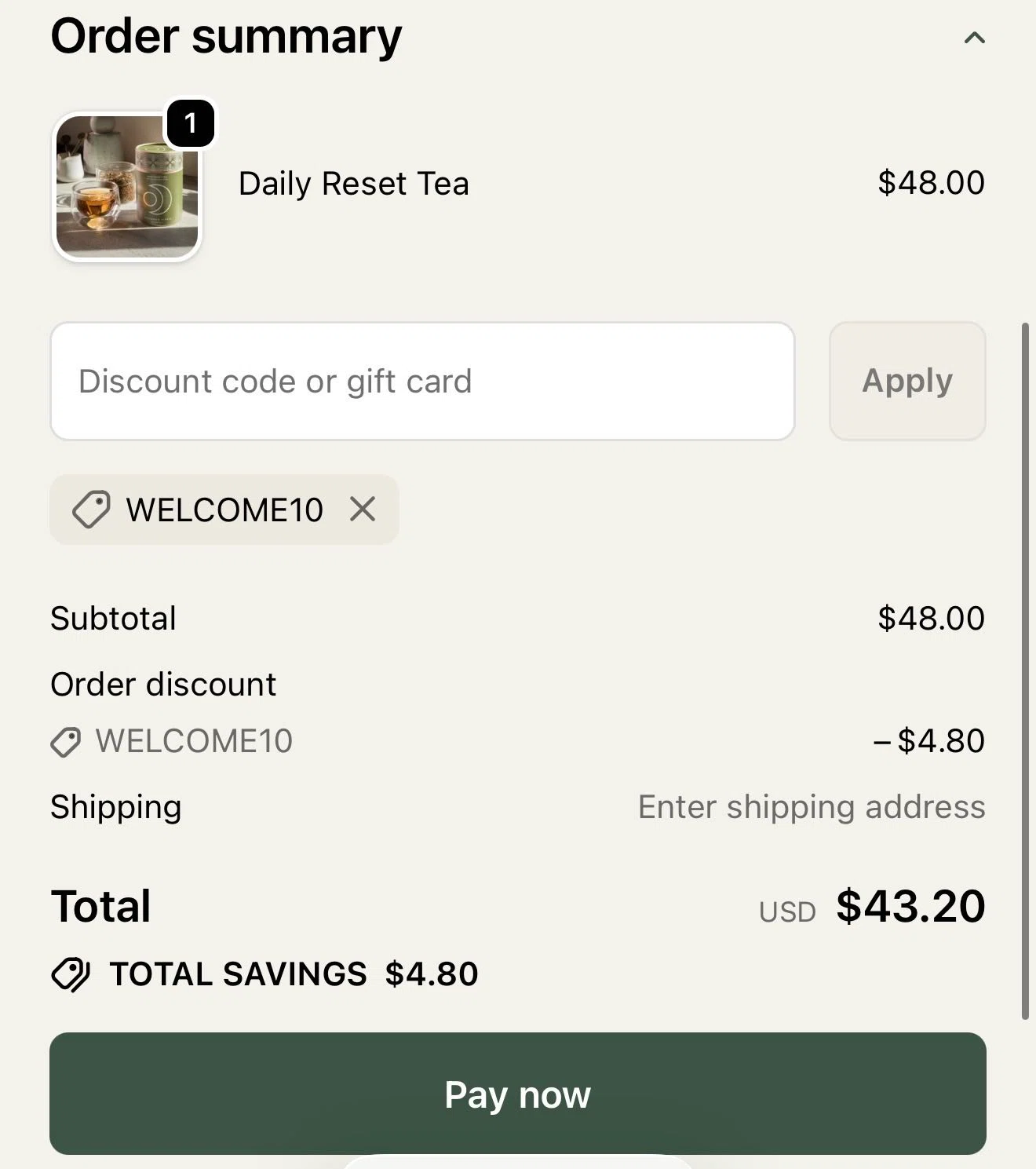 Highbrow Hippie discount code screenshot showing code WELCOME10 applied at Highbrow Hippie checkout page. Uploaded by SimplyCodes community member JackR3 on Dec 24, 2025