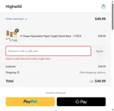 Highwild coupon verification screenshot