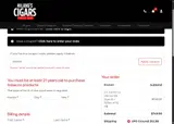 Hilands Cigars coupon verification screenshot