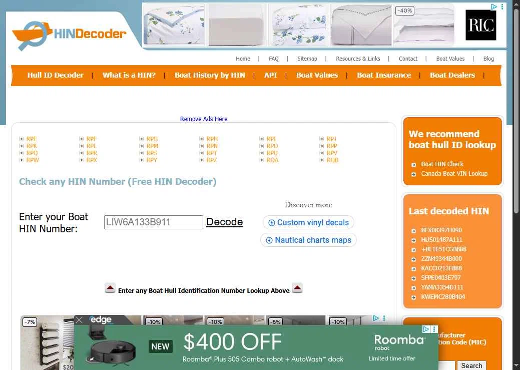 HIN Decoder checkout page showing HIN Decoder promo code box | Screenshot taken by SimplyCodes community member on Oct 10, 2025