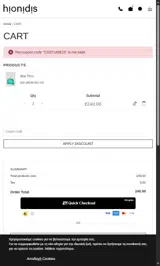 COSTUME15 coupon verification screenshot