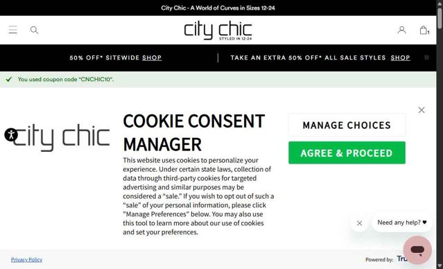 Hips & Curves checkout page showing Hips & Curves promo code box | Screenshot taken by SimplyCodes community member on Jun 27, 2025