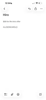 ALLISONCAROLS coupon verification screenshot