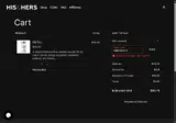 His & Hers coupon verification screenshot