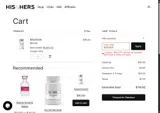 His & Hers coupon verification screenshot