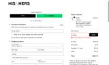 His & Hers coupon verification screenshot
