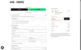 His & Hers coupon verification screenshot