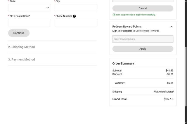HISEA checkout page showing HISEA discount code box | Screenshot taken by SimplyCodes community member on Sep 11, 2025