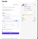 Hismile Teeth Int coupon verification screenshot