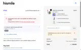 Hismile Teeth Int coupon verification screenshot