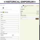 Historical Emporium coupon verification screenshot