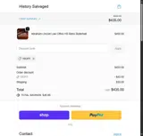 History Salvaged coupon verification screenshot
