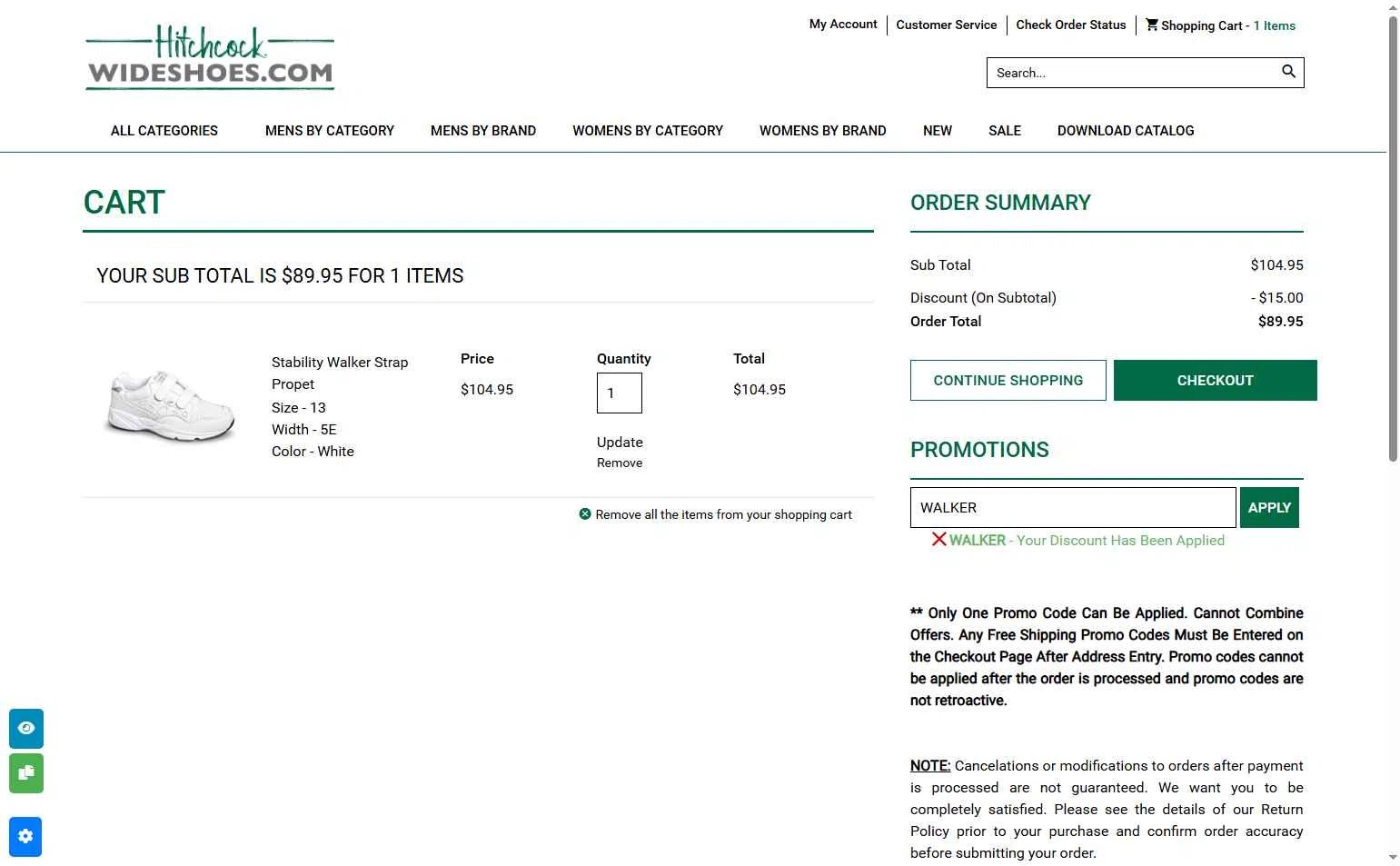 Hitchcock checkout page showing Hitchcock coupon code box | Screenshot taken by SimplyCodes community member on May 13, 2025