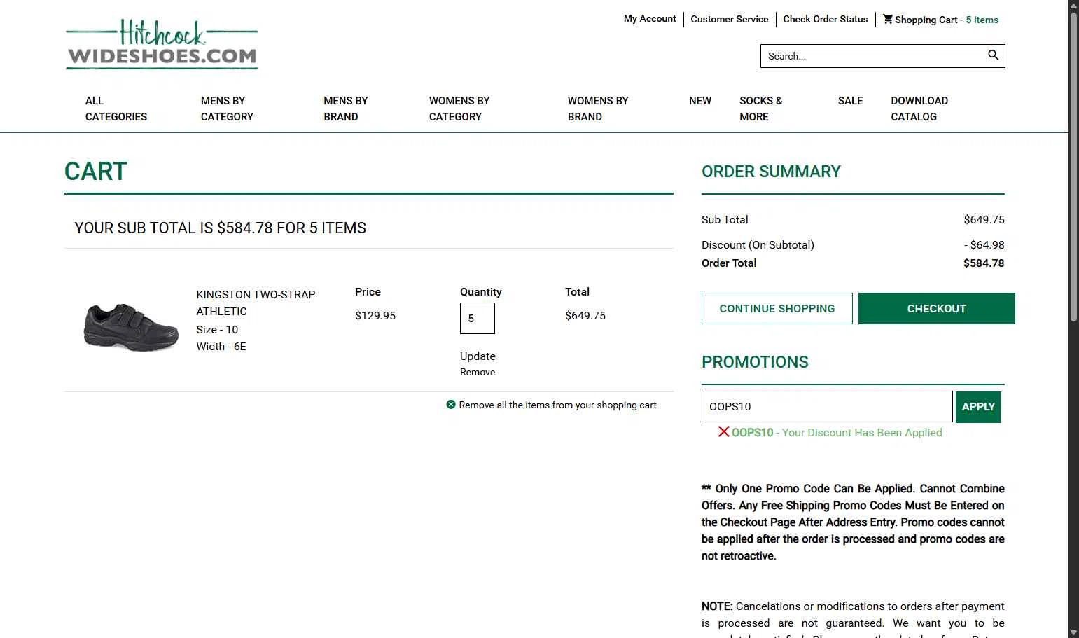 Hitchcock checkout page showing Hitchcock coupon code box | Screenshot taken by SimplyCodes community member on Oct 27, 2025