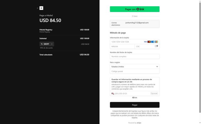 Hitchd checkout page showing Hitchd promo code box | Screenshot taken by SimplyCodes community member on May 2, 2025