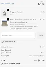 HjDeck coupon verification screenshot