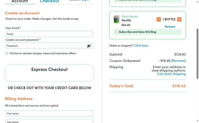 HLTH Code checkout page showing HLTH Code promo code box | Screenshot taken by SimplyCodes community member on Aug 9, 2025