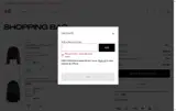 H&M coupon verification screenshot