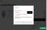 H&M coupon verification screenshot