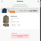 Welcome10 coupon verification screenshot