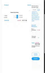 Hola Barcelona coupon verification screenshot