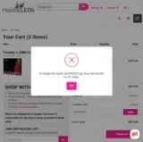 GLOW2025 coupon verification screenshot