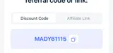 MADY61115 coupon verification screenshot
